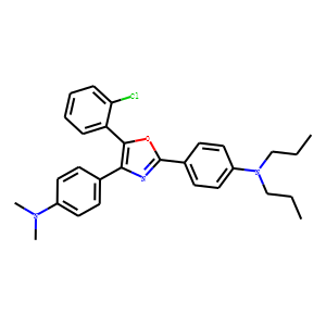 4-[5-(2-chlorophenyl)-4-[4-(dimethylamino)phenyl]-oxazol-2-yl]-N,N-dipropyl-aniline