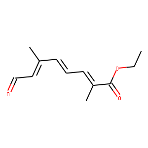 2,4,6-Octatrienoic acid, 2,6-dimethyl-8-oxo-, ethyl ester