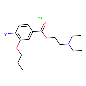 4-Amino-3-propoxy-benzoic acid 2-(diethylamino)ethyl ester hydrochlori de