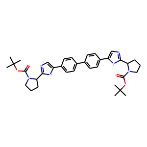 Tert-butyl (2S)-2-[5-[4-[4-[2-[(2S)-1-[(2-methylpropan-2-yl)oxycarbonyl]pyrrolidin-2-yl]-1H-imidazol