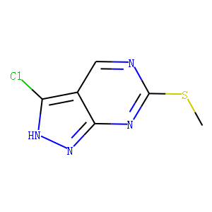 3-chloro-6-(methylthio)-1H-pyrazolo[3,4-d]pyrimidine