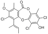 2,4,7-Trichloro-3-hydroxy-8-methoxy-1,9-dimethyl-6-(1-methyl-1-propenyl)-11H-dibenzo[b,e][1,4]dioxep