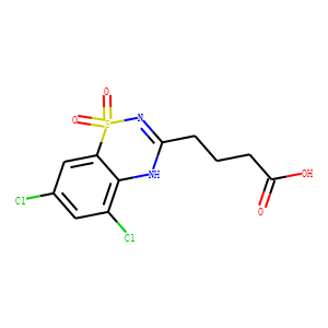 5,7-Dichloro-2H-1,2,4-benzothiadiazine-3-butanoic acid 1,1-dioxide