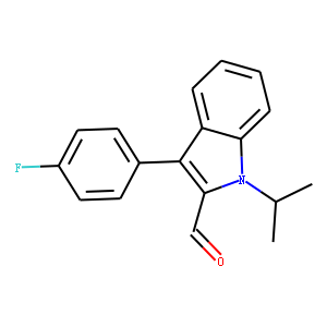 1-Isopropyl-3-(4-fluorophenyl)indole-2-carboxaldehyde