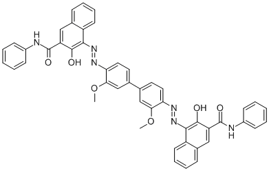 4,4/'-[(3,3/'-dimethoxy[1,1/'-biphenyl]-4,4/'-diyl)bis(azo)]bis[3-hydroxy-N-phenylnaphthalene-2-carb