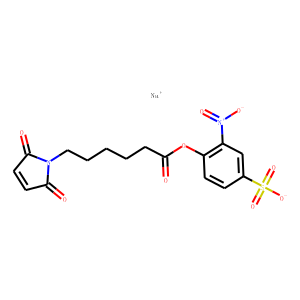 EPSILON-N-MALEIMIDOCAPROIC ACID-(2-NITRO-4-SULFO)-PHENYL ESTER SODIUM SALT