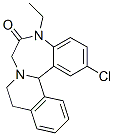 2-Chloro-5-ethyl-5,9,10,14b-tetrahydroisoquino[2,1-d][1,4]benzodiazepin-6(7H)-one,10159-05-4