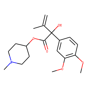 MANDELIC ACID, 3,4-DIMETHOXY-alpha-ISOPROPENYL-, 1-METHYL-4-PIPERIDYL  ESTER