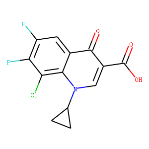 8-Chloro-1-cyclopropyl-6,7-difluoro-1,4-dihydro-4-oxo-3-quinolinecarboxylic Acid