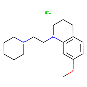 N-(beta-Piperidinoetil)-7-metossi-1,2,3,4-tetraidrochinoline cloridrat o [Italian]