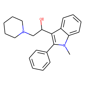 1-Methyl-2-phenyl-alpha-(piperidinomethyl)indole-3-methanol
