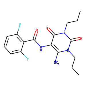 Benzamide,  N-(6-amino-1,2,3,4-tetrahydro-2,4-dioxo-1,3-dipropyl-5-pyrimidinyl)-2,6-difluoro-