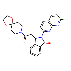 2-(7-Chloro-1,8-naphthyridin-2-yl)-3-[2-(1,4-dioxa-8-azaspiro[4.5]decan-8-yl)-2-oxoethyl]-3H-isoindo