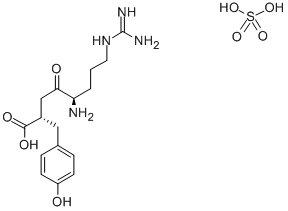 (2R,5S)-5-AMINO-8-GUANIDINO-4-OXO-2-P-HYDROXYPHENYLMETHYLOCTANOIC ACID SULFATE