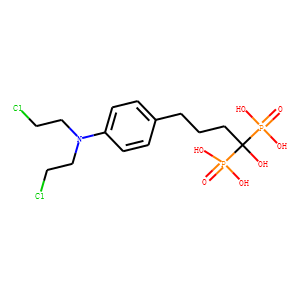 4-(4-(bis(2-chloroethyl)amino)phenyl)-1-hydroxybutane-1,1-bisphosphonic acid