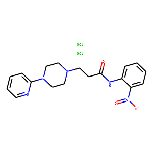 1-Piperazinepropanamide, N-(2-nitrophenyl)-4-(2-pyridinyl)-, dihydroch loride