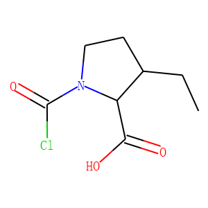 L-Proline, 1-(chlorocarbonyl)-3-ethyl-, trans- (9CI)