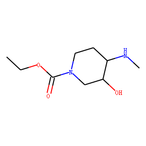 1-Piperidinecarboxylicacid,3-hydroxy-4-(methylamino)-,ethylester,cis-(9CI)