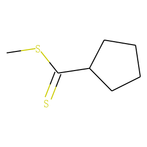 Cyclopentanecarbodithioic acid, methyl ester (9CI)