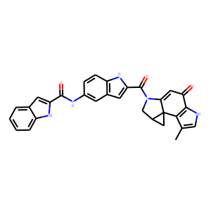 1H-Indole-2-carboxamide, N-(2-((4,5,8,8a-tetrahydro-7-methyl-4-oxocycl opropa(c)pyrrolo(3,2-e)indol-