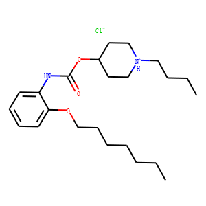 (1-butyl-3,4,5,6-tetrahydro-2H-pyridin-4-yl) N-(2-heptoxyphenyl)carbam ate chloride