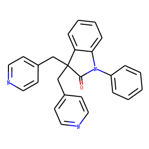 1,3-DIHYDRO-1-PHENYL-3,3-BIS(4-PYRIDINYLMETHYL)-2H-INDOL-2-ONE DIHYDROCHLORIDE