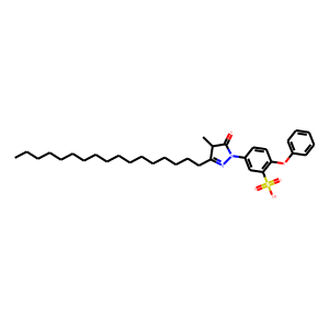 3-Heptadecyl-4-methyl-1-(3-sulfo-4-phenoxyphenyl)-2-pyrazolin-5-one