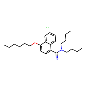 N,N-dibutyl-4-(hexyloxy)naphthalene-1-carboximidamide hydrochloride