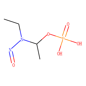 1-(N-ethyl-N-nitrosamino)ethyl phosphate
