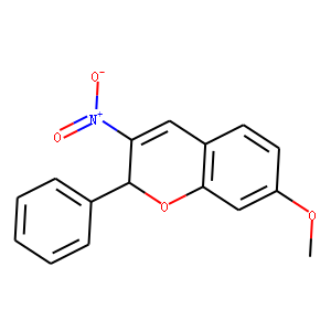 2H-1-BENZOPYRAN, 7-METHOXY-3-NITRO-2-PHENYL-