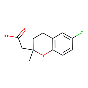 6-Chloro-2-methyl-3,4-dihydro-2H-1-benzopyran-2-acetic acid