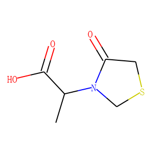 3-Thiazolidineacetic  acid,  -alpha--methyl-4-oxo-