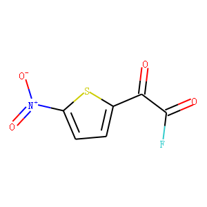 2-Thiopheneacetyl fluoride, 5-nitro-alpha-oxo- (9CI)