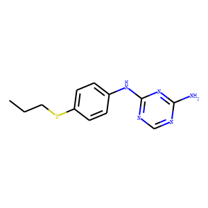 s-Triazine, 2-amino-4-(p-(propylthio)anilino)-