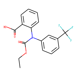 Benzoic  acid,  2-[(ethoxycarbonyl)[3-(trifluoromethyl)phenyl]amino]-