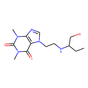 7-(2-(1-hydroxy-2-butylamino)ethyl)theophylline