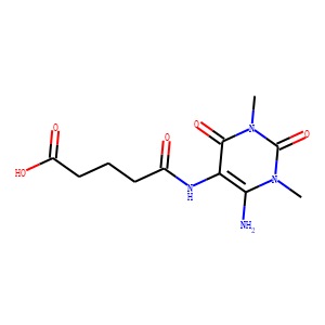 Pentanoic  acid,  5-[(6-amino-1,2,3,4-tetrahydro-1,3-dimethyl-2,4-dioxo-5-pyrimidinyl)amino]-5-oxo-