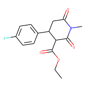trans-3-Ethoxycarbonyl-4-(4-flurophenyl)-N-methyl piperdine-2,6-dione