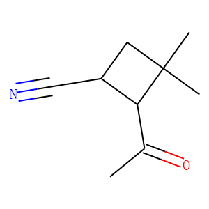 Cyclobutanecarbonitrile, 2-acetyl-3,3-dimethyl-, trans- (9CI)