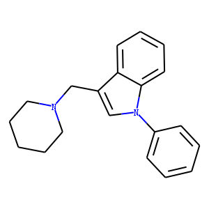 1-Phenyl-3-(piperidinomethyl)indole