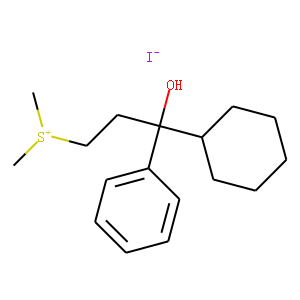 Sulfonium, (3-cyclohexyl-3-hydroxy-3-phenylpropyl)dimethyl-, iodide
