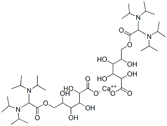 calcium 6-[2,2-bis(dipropan-2-ylamino)acetyl]oxy-2,3,4,5-tetrahydroxy-hexanoic acid