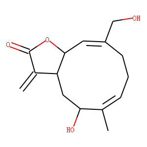 (1R,8S,10S,2Z,6E)-3-(Hydroxymethyl)-7-methyl-8-hydroxy-11-methylene-13-oxabicyclo[8.3.0]tridecane-2,