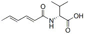 D-Valine,  N-(1-oxo-2,4-hexadienyl)-,  (E,E)-  (9CI)
