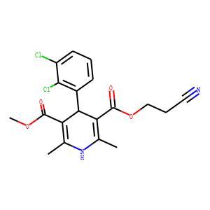 4-(2,3-Dichloro-phenyl)-2,6-dimethyl-1,4-dihydro-pyridine-3,5-dicarboxylic acid 3-(2-cyano-ethyl) es