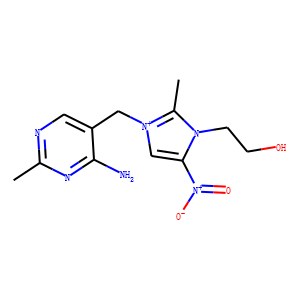 1-((4-amino-2-methyl-5-pyrimidinyl)methyl)-3-(2-hydroxyethyl)-2-methyl-4-nitroimidazolium