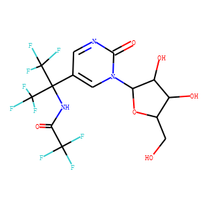 5-(2-trifluoroacetylaminohexafluoroprop-2-yl)-2'-deoxyuridine
