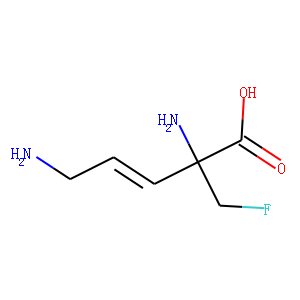 3-Pentenoicacid,2,5-diamino-2-(fluoromethyl)-,(-)-(9CI)