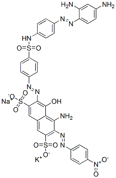 2,7-Naphthalenedisulfonic acid, 4-amino-6-4-4-(2,4-diaminophenyl)azophenylaminosulfonylphenylazo-5-h