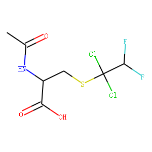 N-acetyl-S-(1,1-dichloro-2,2-difluoroethyl)-1-cysteine